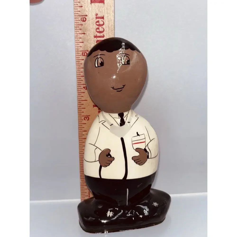 Vtg Rock Heads Doctor Figurine Paperweight Hand-painted Signed MB Fenrada/94